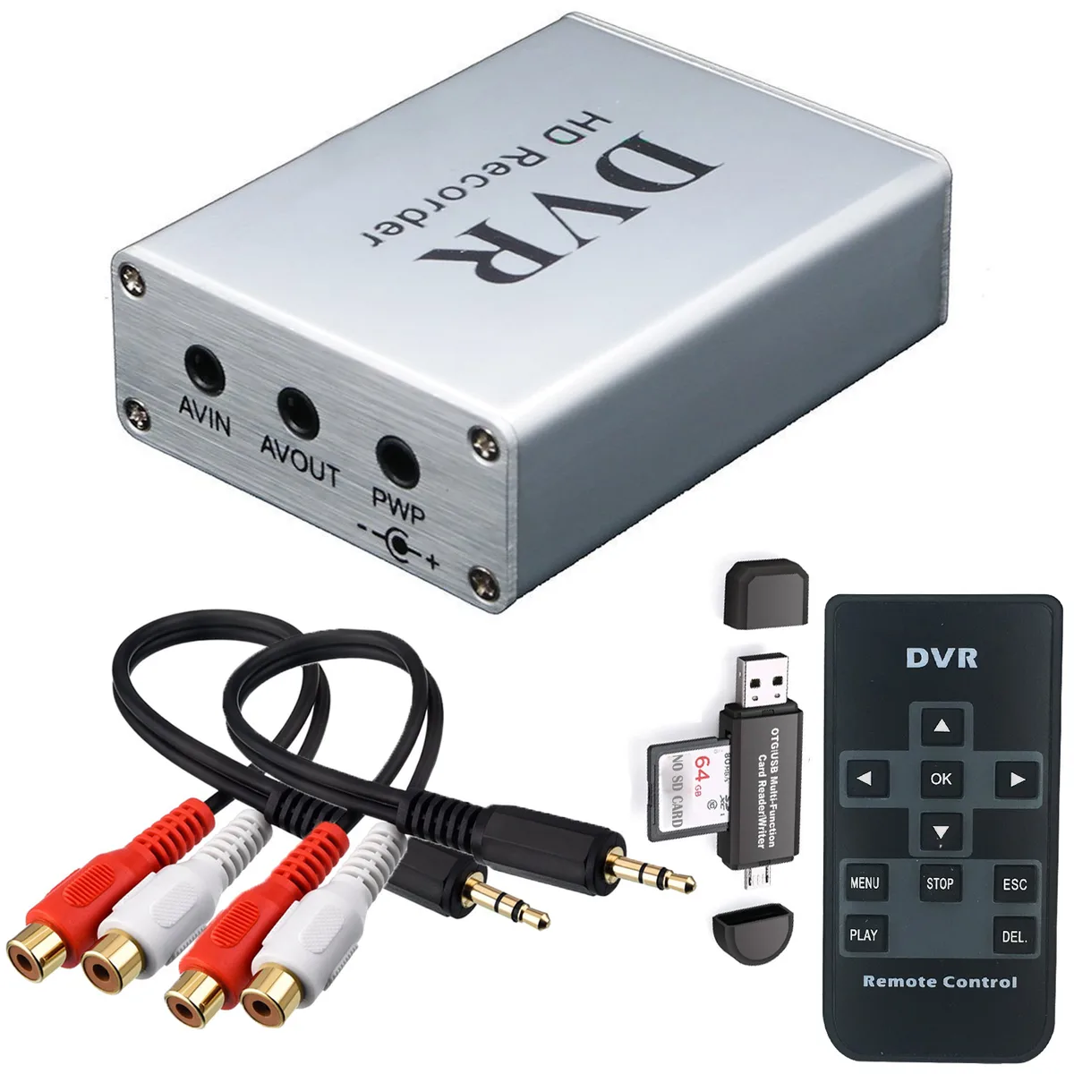 GRACETOP GRACETOP Mini DVR SD Card Recorder 1080p 2 Port — product photo