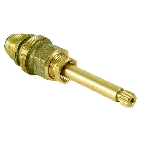 Unfinished brass replacement stem, five and a quarter inches long