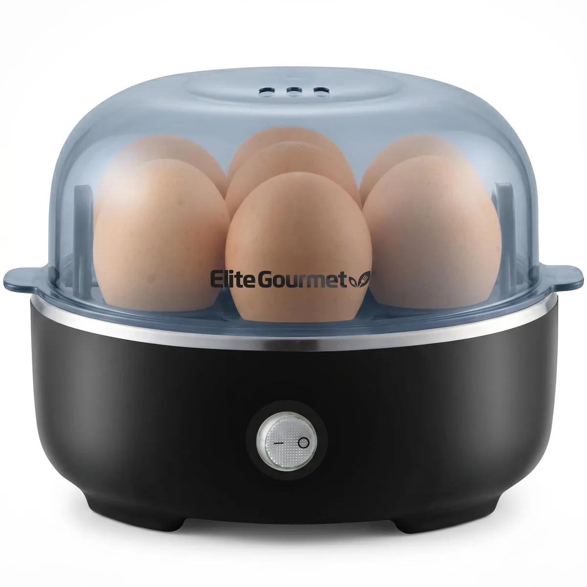 Elite Gourmet Easy Egg Cooker 7-Egg Classic Black — product photo