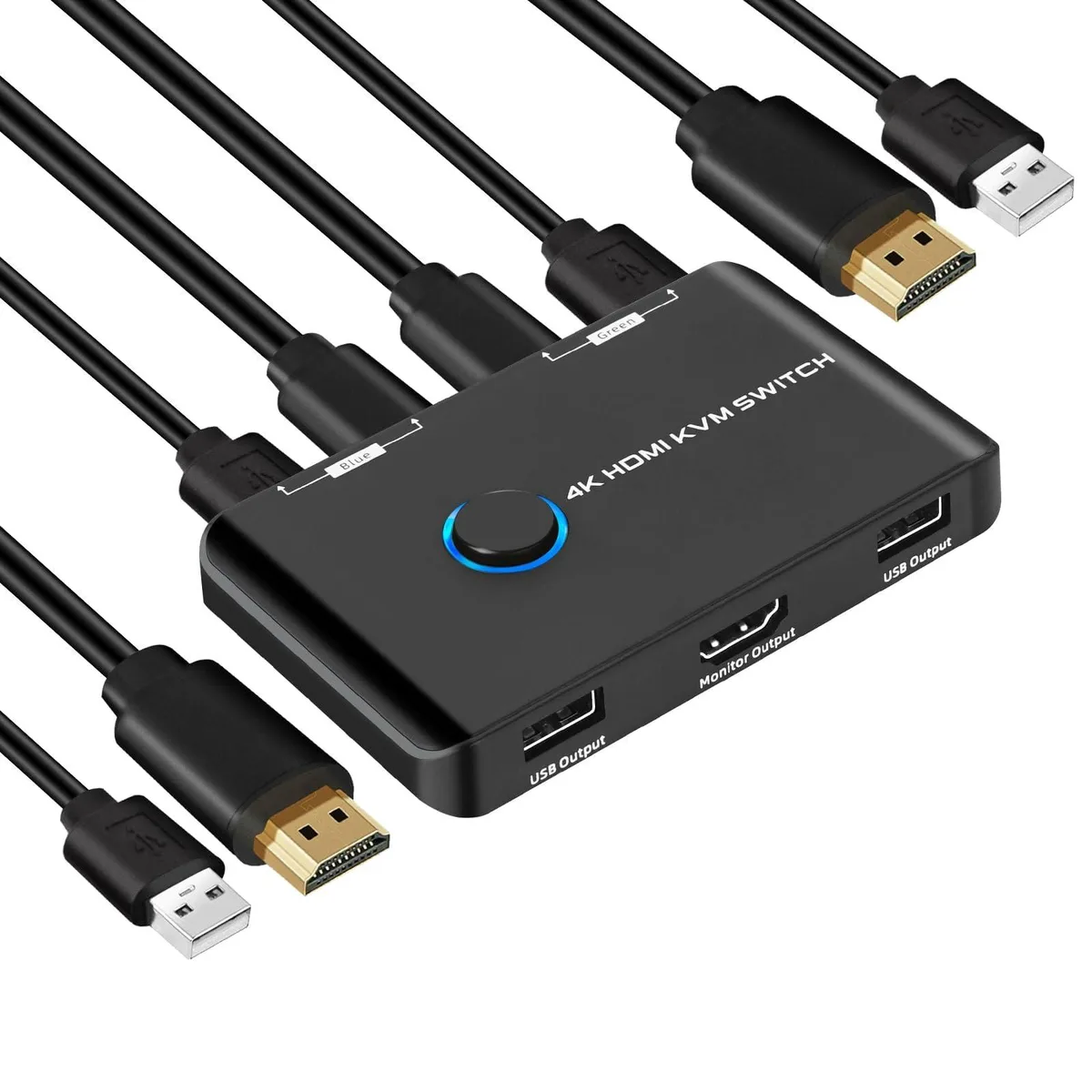  TRENDnet KS605-KS609 4K@60Hz 2-Port HDMI KVM Switch — product photo