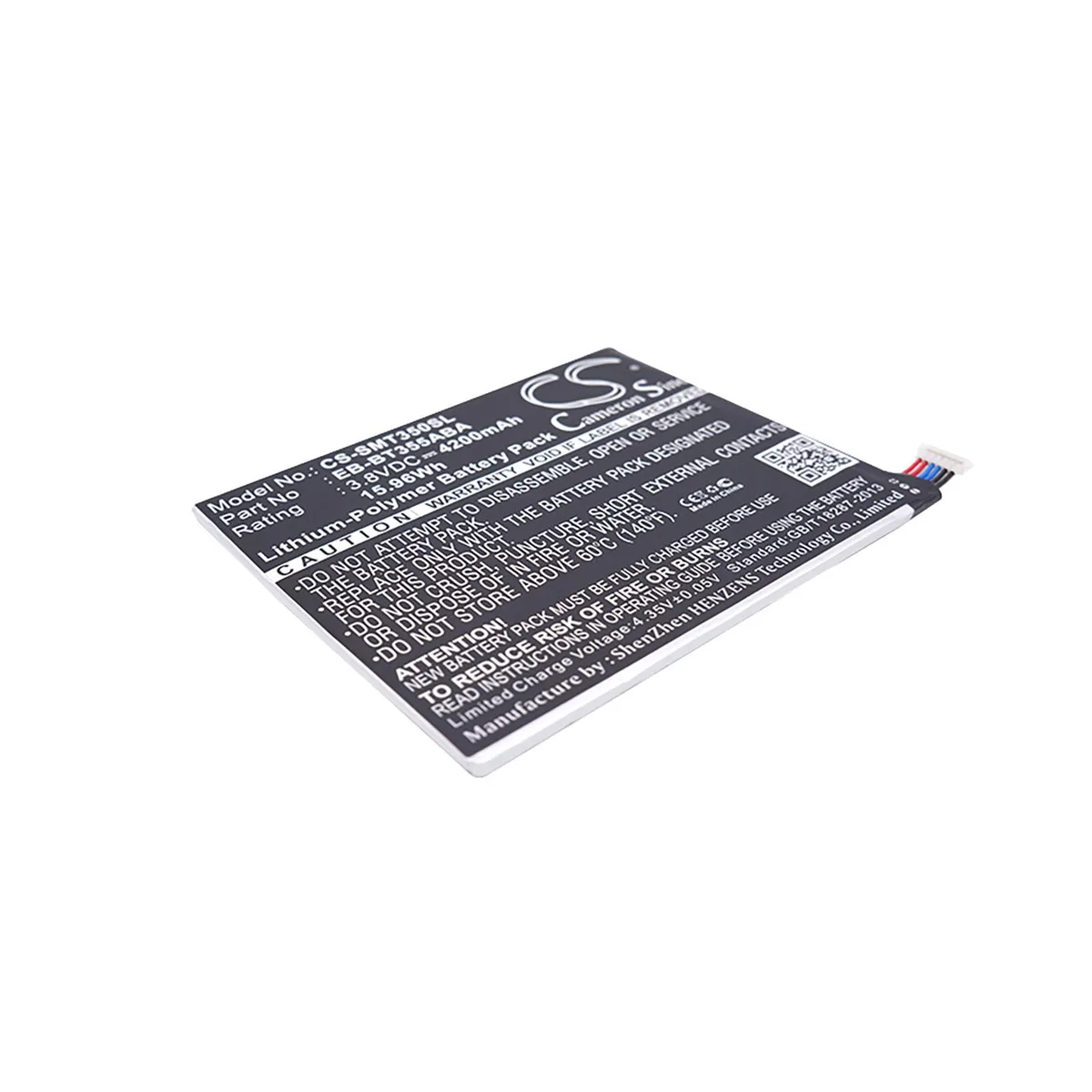 Cameron &amp; Co Cameron &amp; Co DS-CS-SMT350SL battery 4.2 Ah 3.8V 4200mAh 15.96Wh Li-Polymer black — product photo