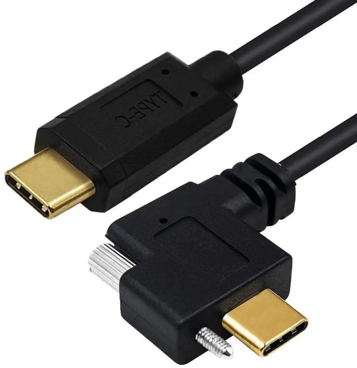 SMUGDESK SMUGDESK 90° Angled Flat USB-C to USB-C Extension Cable with Mounting Screws — product photo