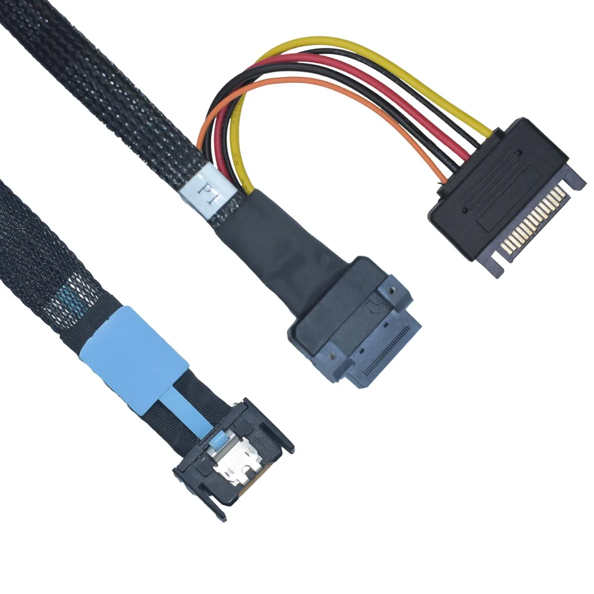 LetLinkSo LetLinkSo LLS-CB-1MC1ED-01 PCIe 5.0 MCIO x4 to EDSFF 1C Cable 1.6ft — product photo