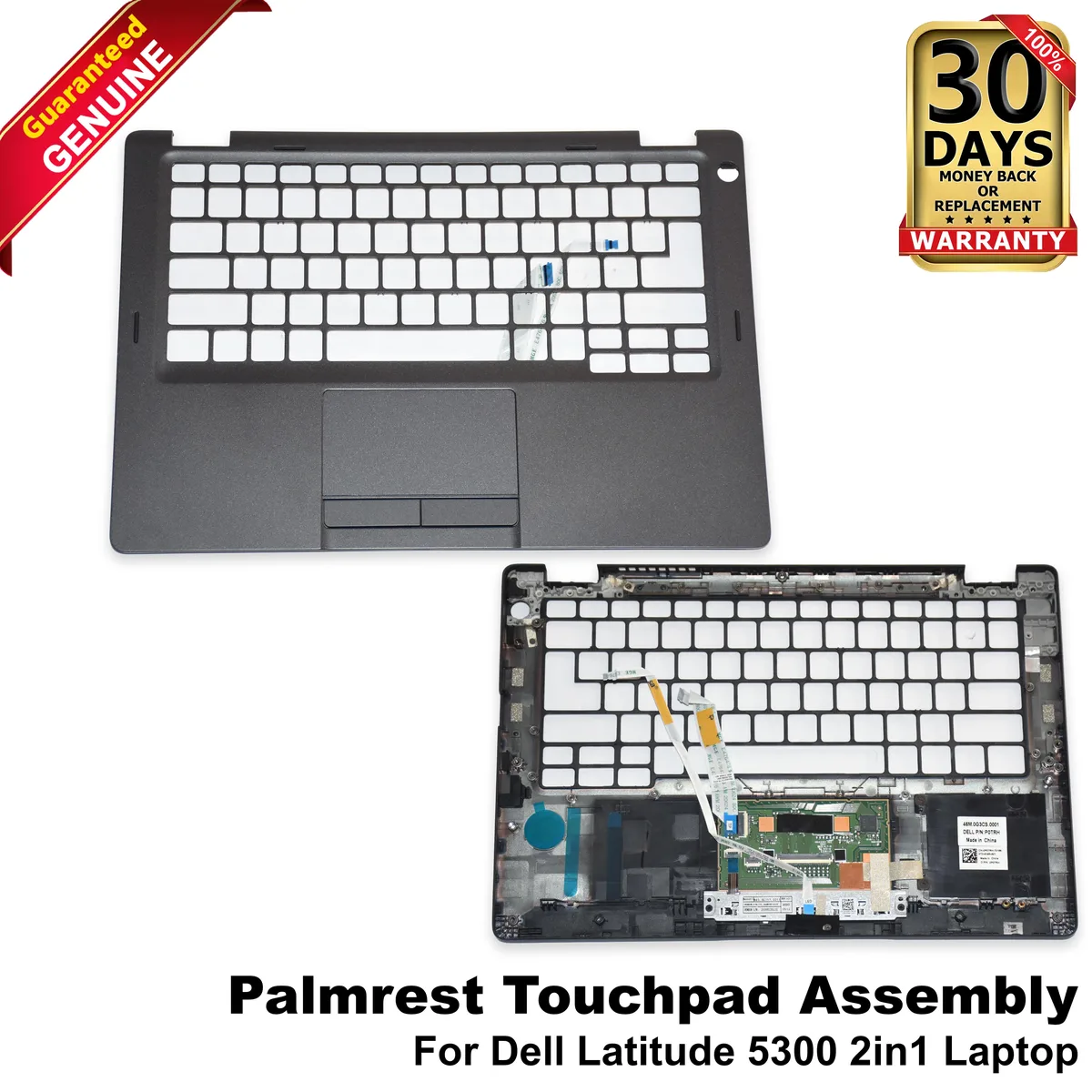 DELL DELL Latitude 5300 2-in-1 Palmrest Touchpad Assembly Black P0TRH — product photo