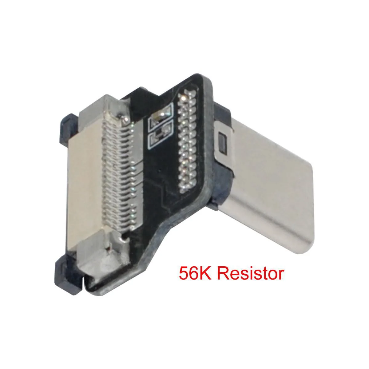 Cablecc Cablecc CYFPV USB 2.0 Type-C Up-Angled Connector RB12G — product photo