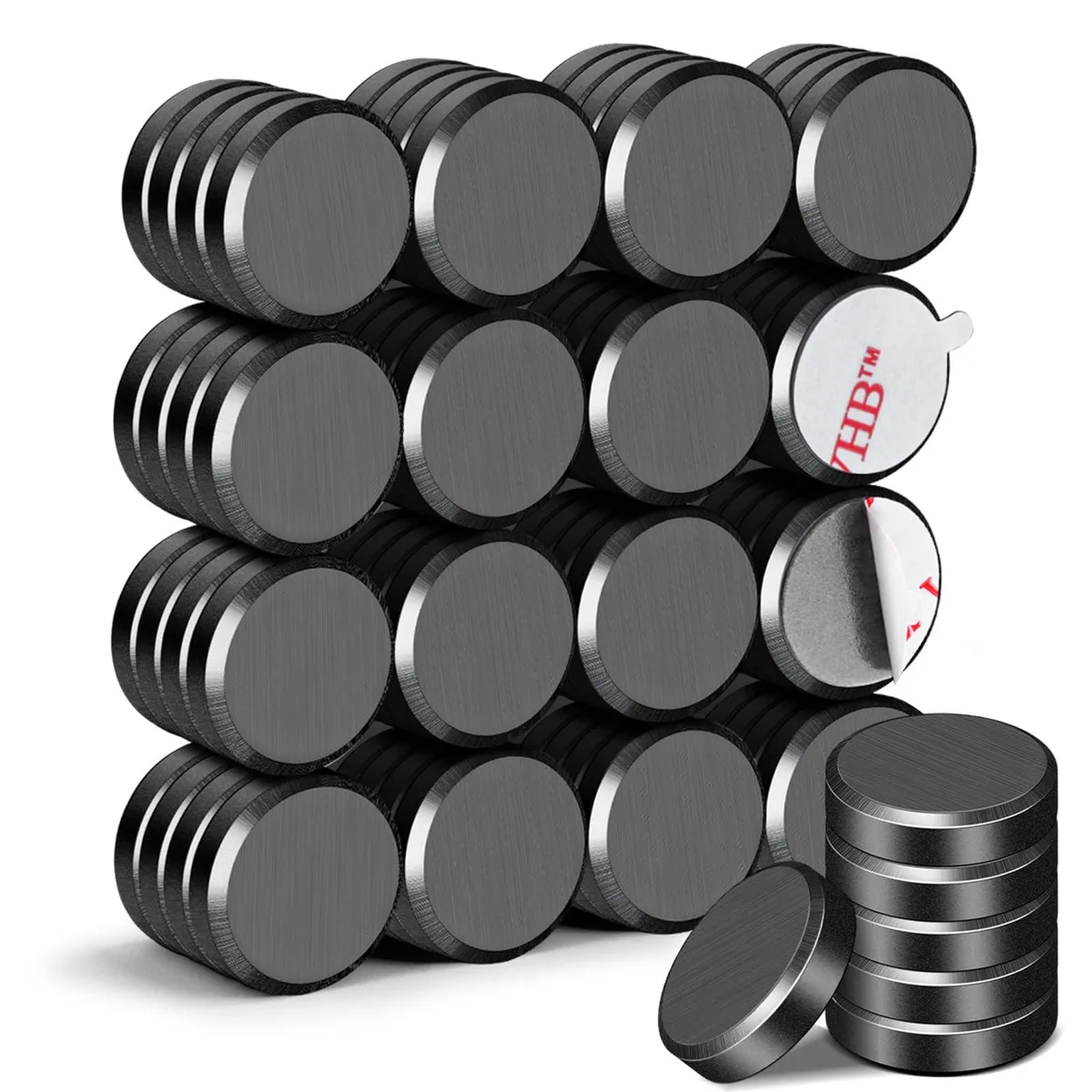  DIYMAG 70pcs 0.6x0.12in Adhesive Magnets — product photo