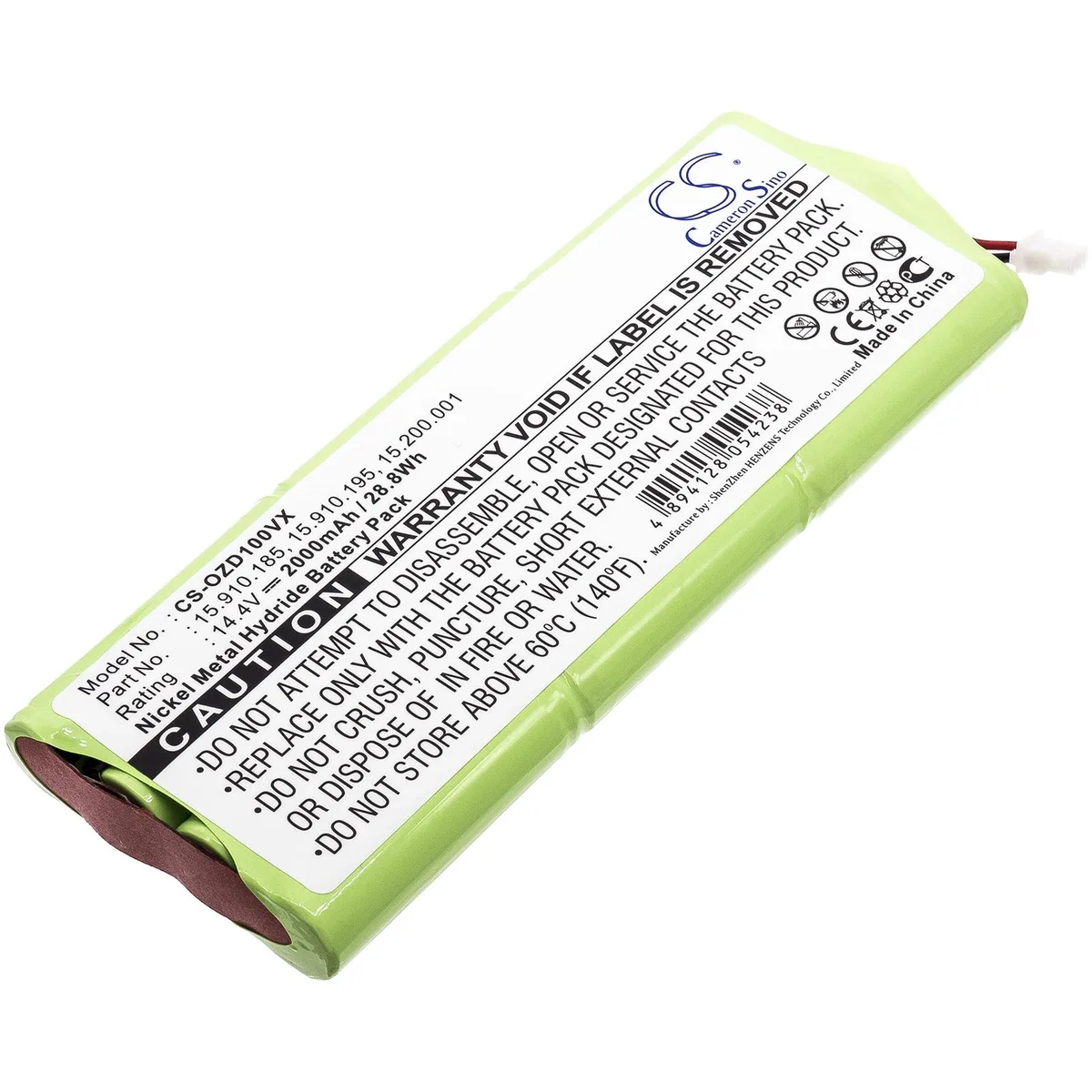 Estry Estry Battery Replacement for Ozroll ODS E-Port Smart Drive 10 14.4V 2000mAh — product photo