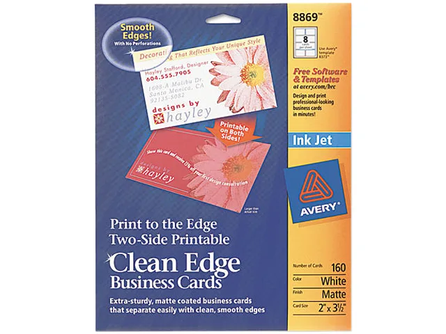 Avery Avery 8869 Inkjet Matte Business Cards 160 Pack — product photo