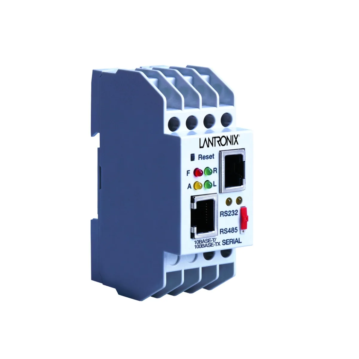 Lantronix Lantronix XSDRIN-03 device server 10/100Base-TX 1 serial 1 RJ-45 rail-mount — product photo