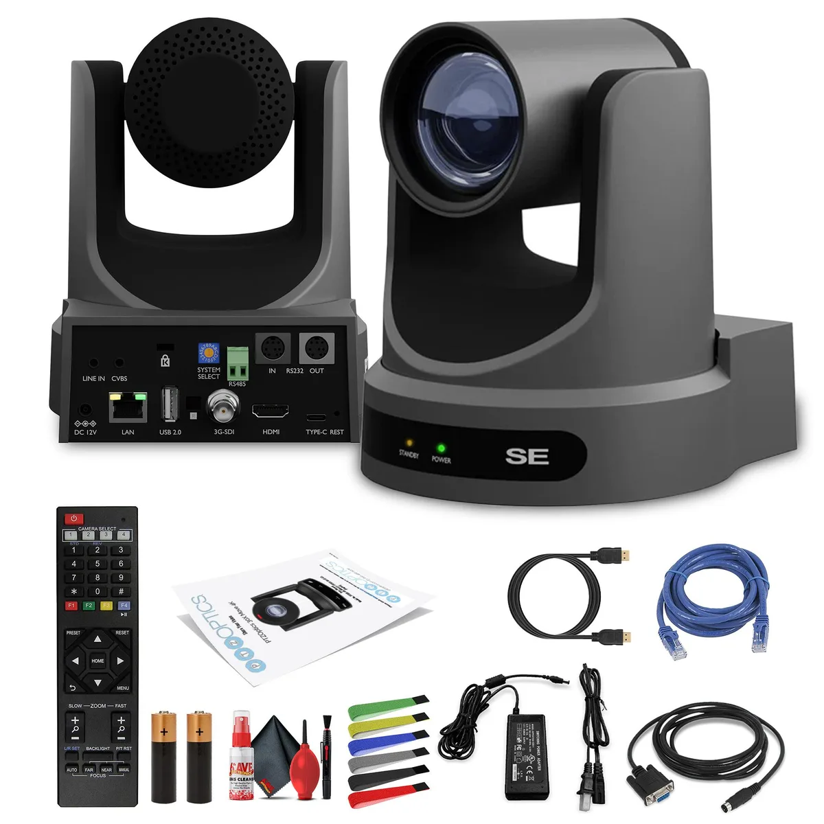 PTZOptics PTZOptics Move SE PT20X-SE-GY-G3 Gray 20x network camera — product photo