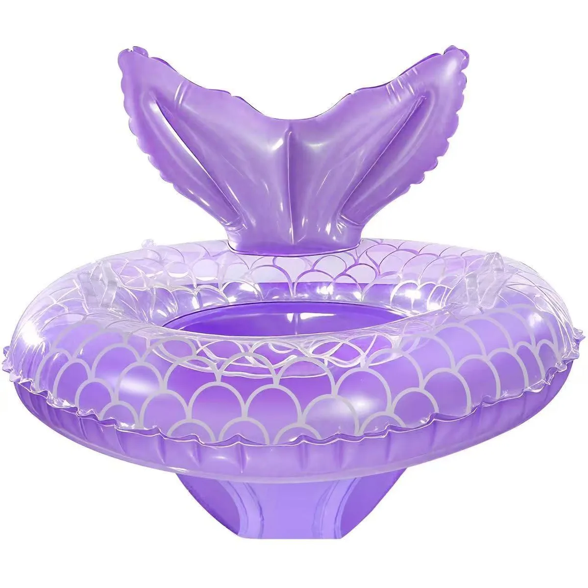 iefoah Mermaid Inflatable Swimming Float Ring with Seat Handle Red 36 months — product photo