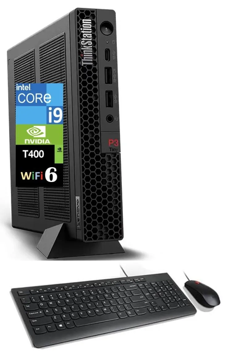 Lenovo Lenovo ThinkStation Mini i9-14900 2.00 GHz 8 GB 256 GB SSD T400 desktop PC — product photo