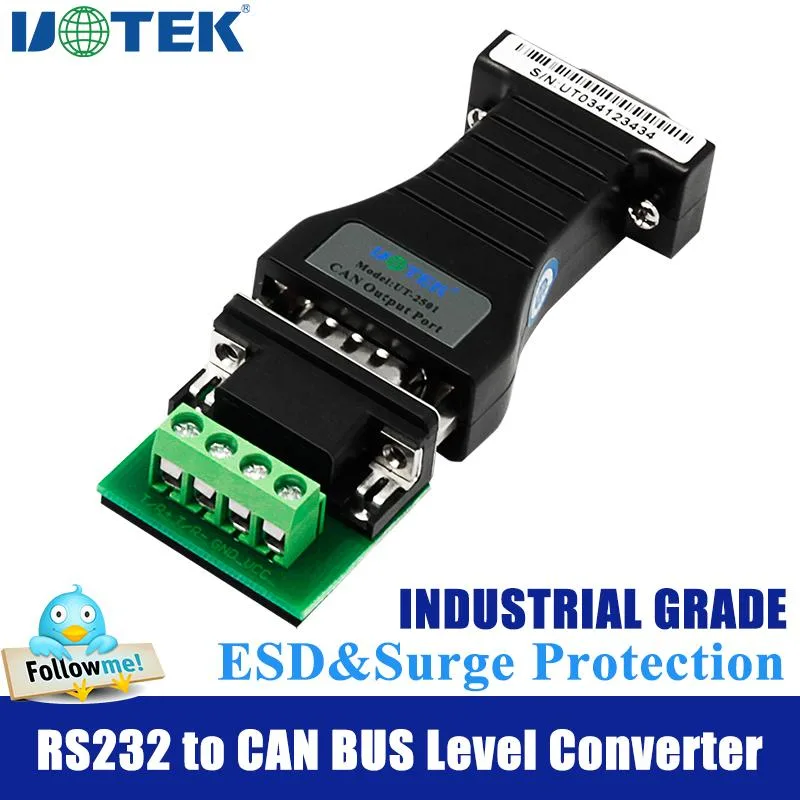 UOTEK UOTEK UT-2501 RS-232 to CAN BUS Data Converter — product photo