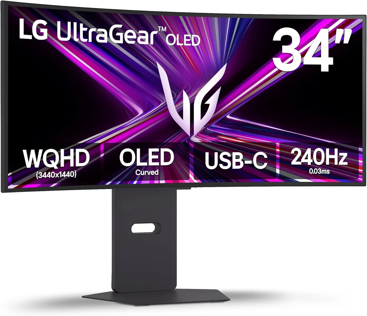 LG Electronics LG Electronics 34GX900A-B 34" 240Hz OLED curved gaming monitor — product photo