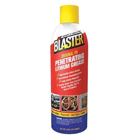 Orange 8 oz aerosol can with spray nozzle
