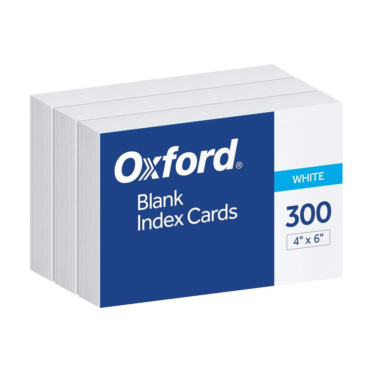  Oxford 10002EE Blank Index Cards 4" x 6" White 300 Count — product photo