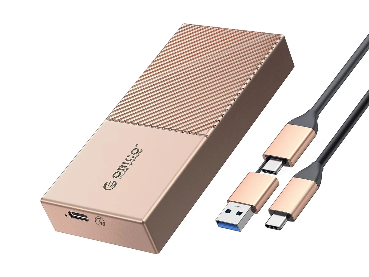 Orico Orico M208C3 USB4.0 NVMe Enclosure 40Gbps Rose Gold — product photo