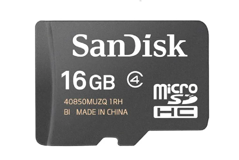 SanDisk SanDisk SDC4/16GB 16GB Class 4 microSDHC memory card — product photo