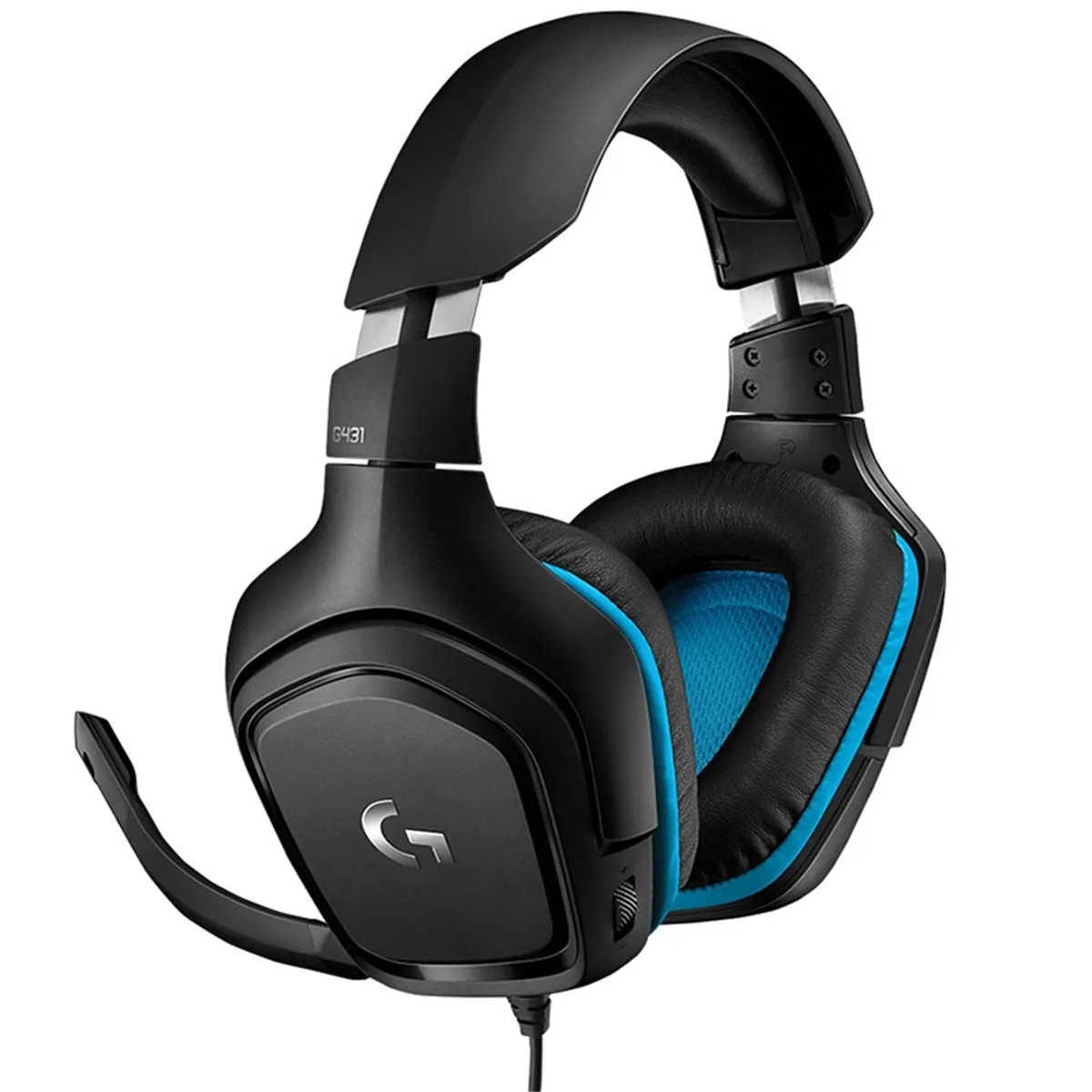 Logitech Logitech G431 7.1 Surround Gaming Headset Black Blue — product photo