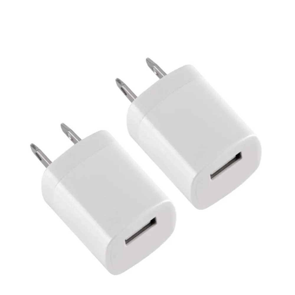 Qixxronics Qixxronics USB Wall Charger Cube 5V 1A White 2 Pack — product photo