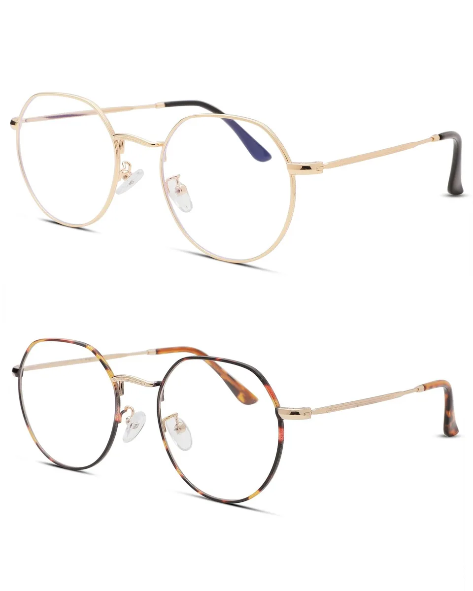 BoYata BoYata Round Blue-Light Glasses 53 mm 2 in 1 accessory — product photo