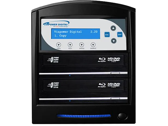 VinPower VinPower SharkBluCP-S2T-BK 1-to-2 Blu-ray DVD CD duplicator — product photo