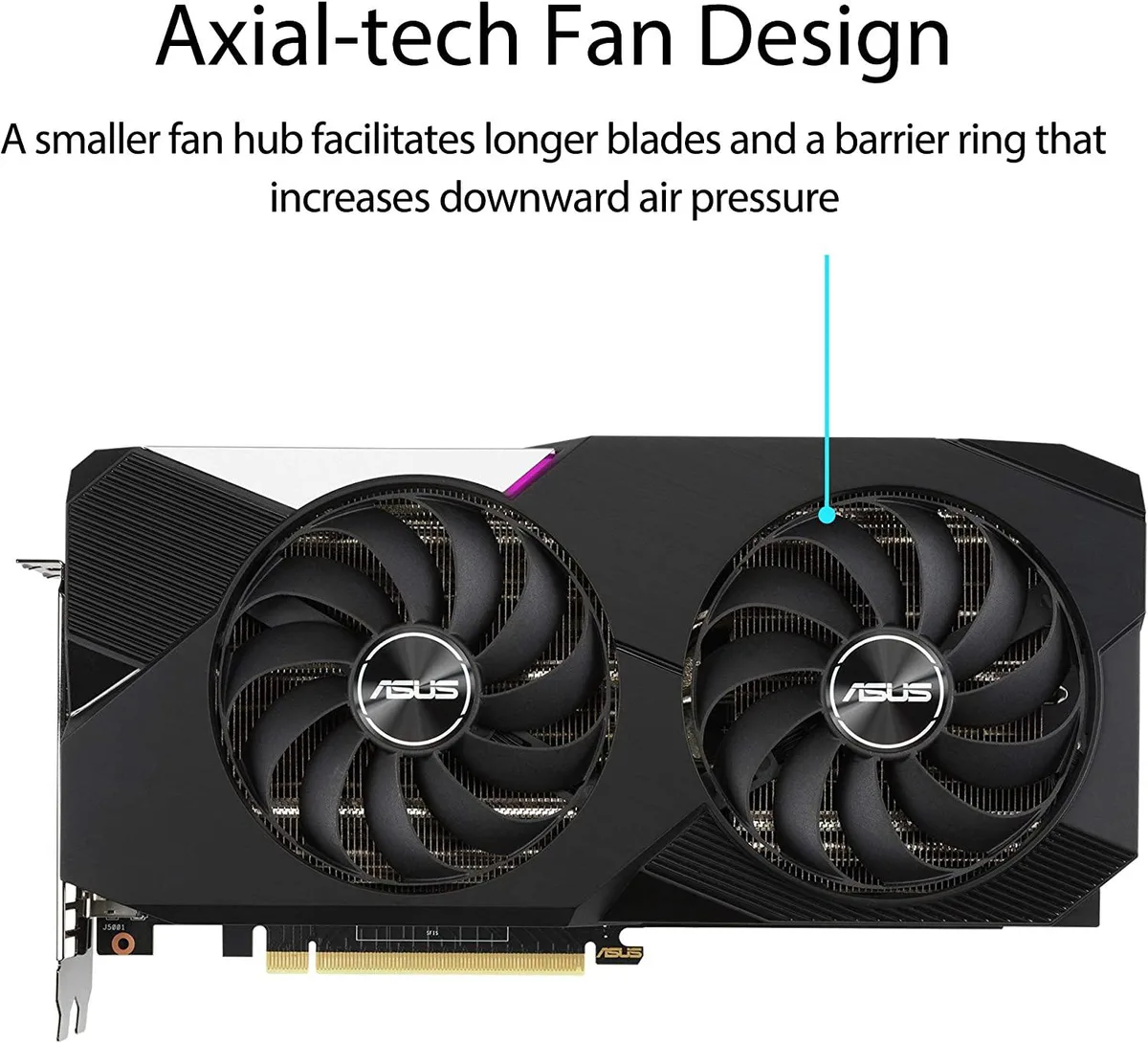 ASUS ASUS GeForce RTX 3070 V2 OC 8GB GDDR6 DUAL graphics card — product photo