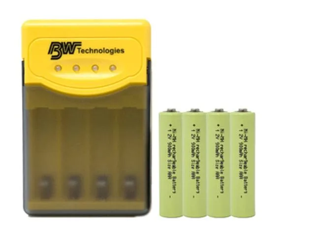 DUSLAN DUSLAN A05AA21AA smart charger with 4 AAA 900 mAh NiMH batteries — product photo