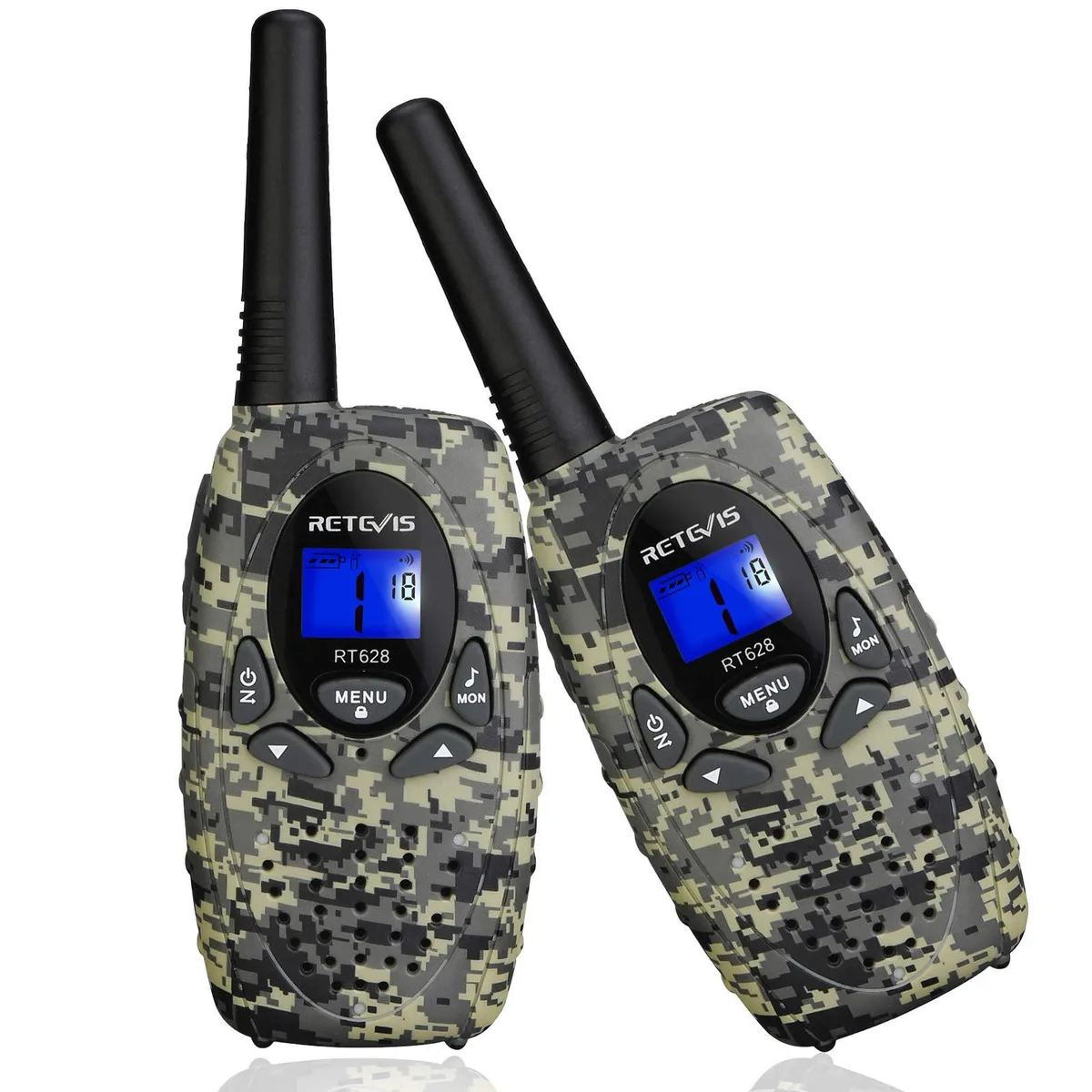 KEHIPI KEHIPI RT628 two-way radio 22ch 1km 2-pack camo — product photo