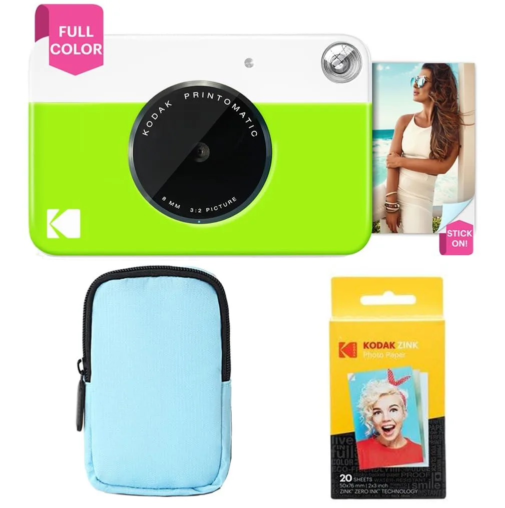 Kodak Kodak Printomatic Instant Film Camera Green Starter Bundle 20 prints — product photo