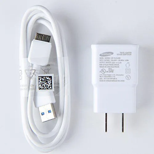 SAMSUNG SAMSUNG USB 3.0 wall charger and sync cable 3 ft white — product photo