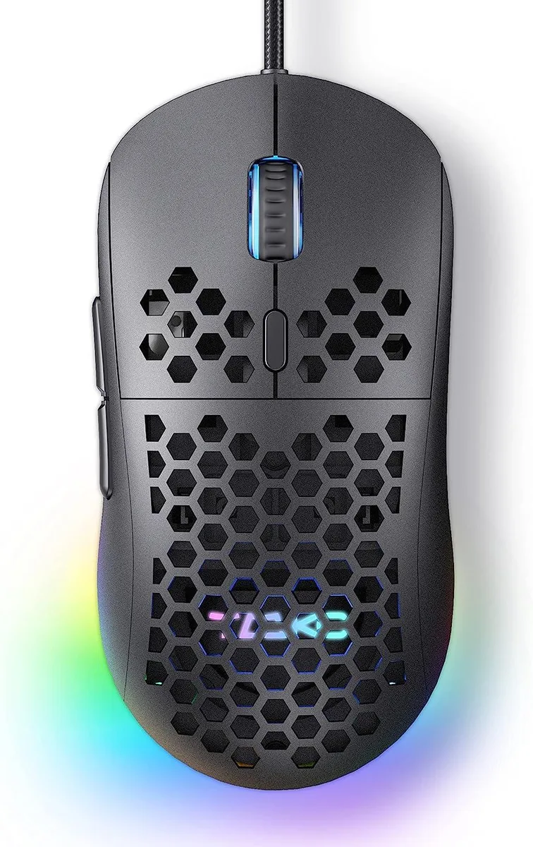 BFKK BFKK Falcon M1SE Ultralight Honeycomb Gaming Mouse 75g 12800DPI 6 Buttons RGB Wired Black — product photo