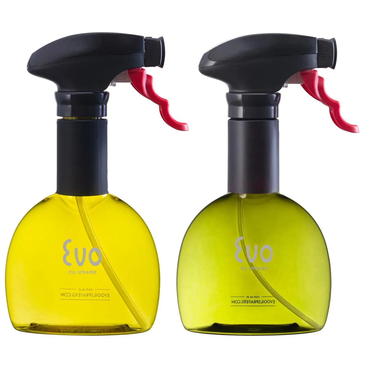  Evo Oil Sprayer Mini Non-Aerosol Set of 2 Yellow Green 8oz — product photo