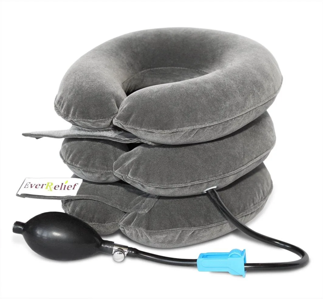 Black inflatable cervical traction pillow small size pack of 10