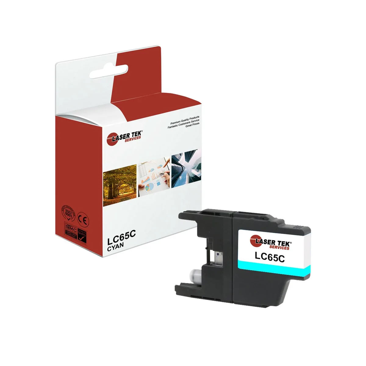 Laser Tek Services Laser Tek Services Cyan Compatible Ink Cartridge LC65C 750 Pages — product photo
