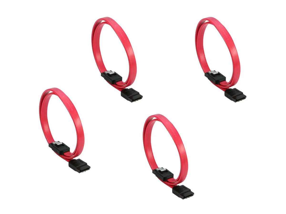 RIITOP RIITOP SATA Cable III 4 Pack 6Gbps 20 Inch Red — product photo
