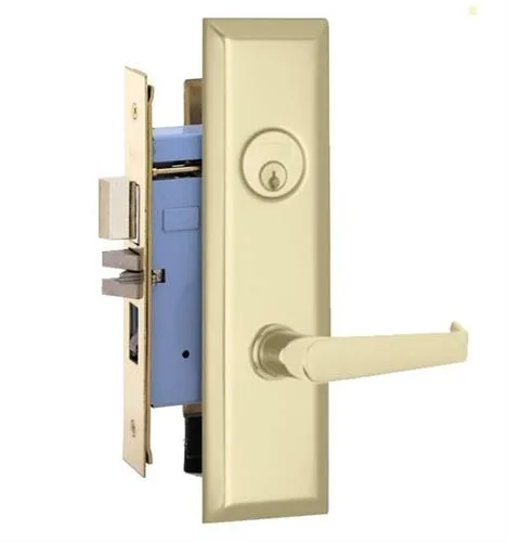 Marks USA Marks USA New Yorker 7NY92A/3 Polished Brass Right Hand Mortise Entry Lock Set — product photo