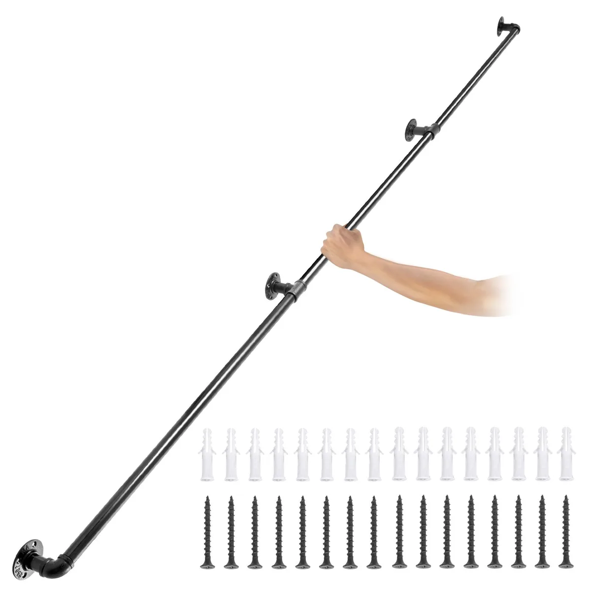 VEVOR VEVOR VV-GYGFS-HS9YC 9 ft 440 lbs carbon steel handrail hardware — product photo