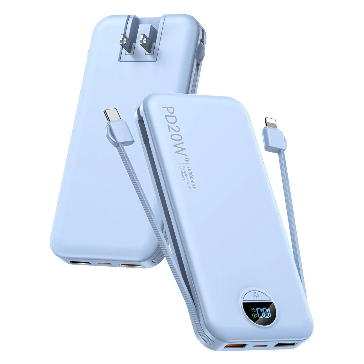 citicr AC-02D power bank 10000mAh PD20W Blue — product photo