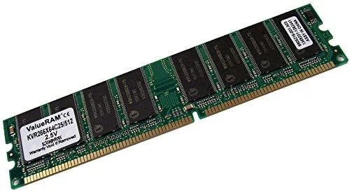 Kingston Technology Corp. Kingston Technology Corp. 512MB PC2100 DDR 266MHz CL2.5 184-Pin DIMM KVR266X64C25 — product photo