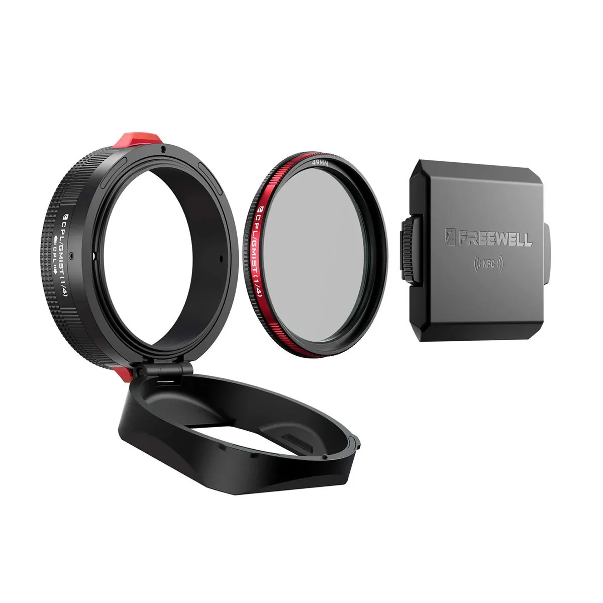FREEWELL FREEWELL Real Lens Hood 49mm CPL Black Mist 1/4 GFX100RF Black — product photo