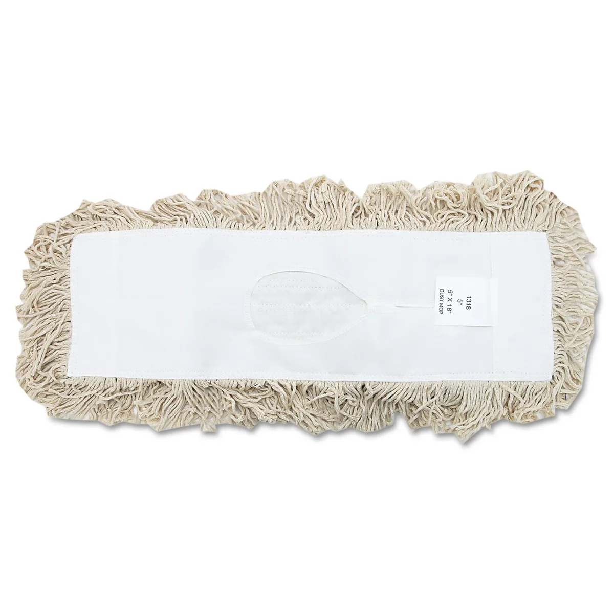 Boardwalk Boardwalk BWK1318 Dust Mop Head 18 x 5 Cotton White — product photo