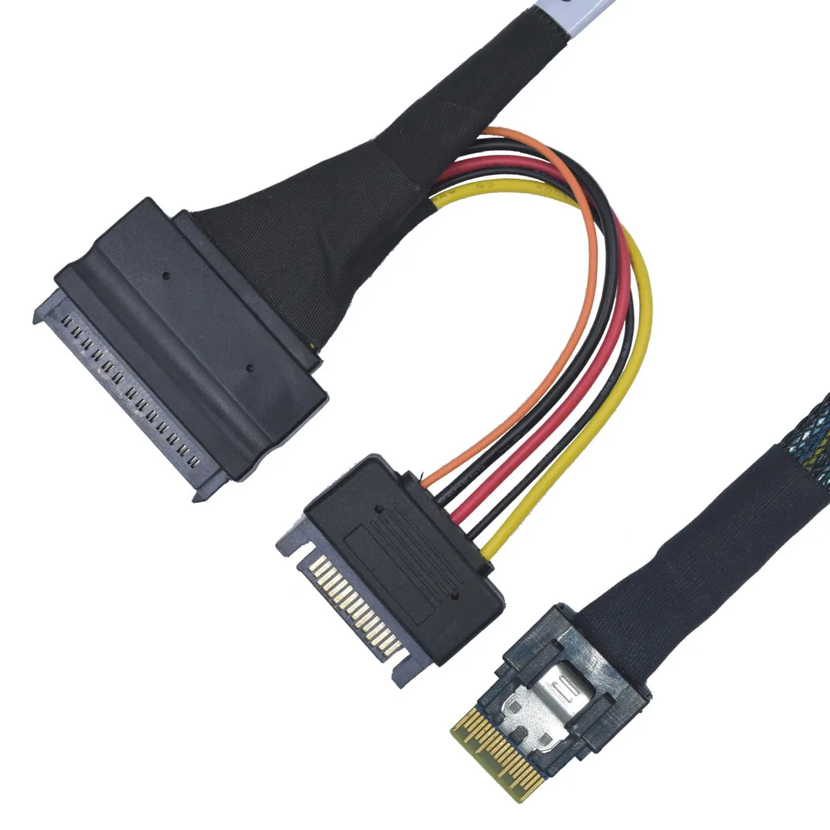 Vszerda Vszerda LLS-CB-1SS1UT-01 SFF-8654 4i to U.2 SFF-8639 NVMe cable 1.6ft — product photo