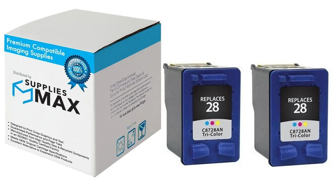 SuppliesMax SuppliesMax CD995FN Color Inkjet Cartridge 2-Pack 190 Pages — product photo
