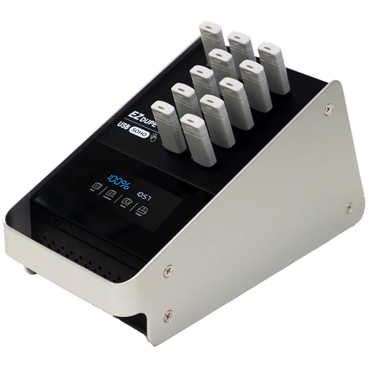 EZ Dupe, Inc. EZ Dupe SOHO USB Duplicator 1 to 10 Touch Screen DM-FU0-11V10TP — product photo