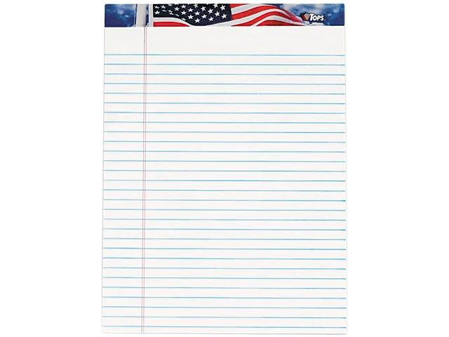 TOPS TOPS 75111 American Pride Writing Pad Jr. Legal Rule 12/Pack — product photo