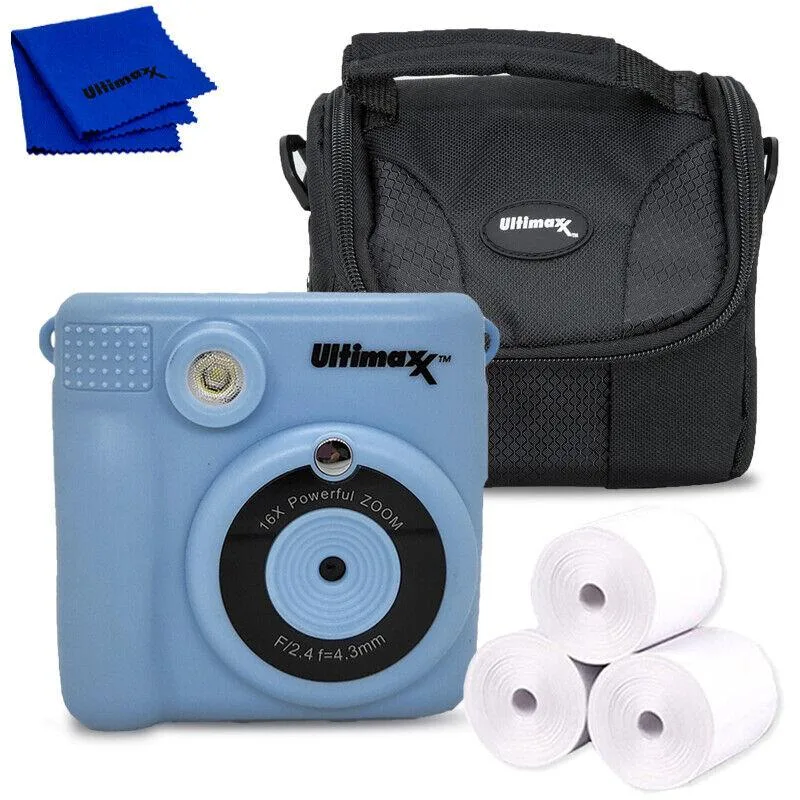 Ultimaxx Ultimaxx Instant Print Camera Blue 32GB 372 photos electronics for kids — product photo