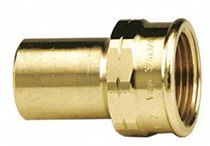Viega Viega 79450 Bronze Straight Adapter FTG 1 in FNPT 1 in trap — product photo