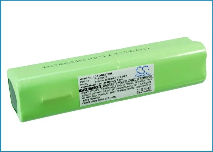 Rectangular black replacement battery pack for PW320 RS320