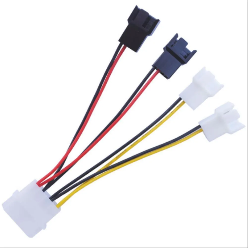 Ruth's sister Ruth's sister 4-Pin Molex to 3-Pin Fan Power Cable Adapter 12V 5V International Power Cord — product photo